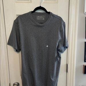 Eddie Bauer Men's Charcoal Short Sleeve Tee